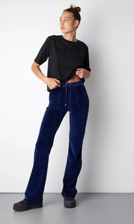 Sugar Free Κλασικό Βελουτέ Παντελόνι 19831000 Navy