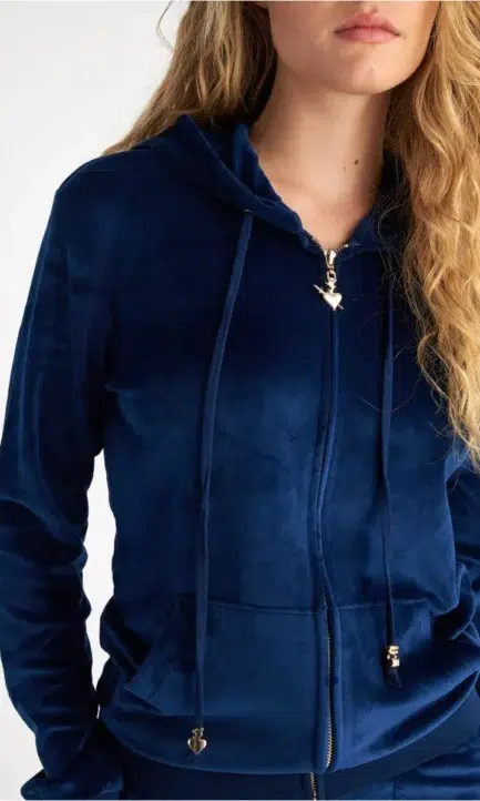 Sugarfree Κλασική Βελουτέ Ζακέτα Με Κουκούλα 21833000