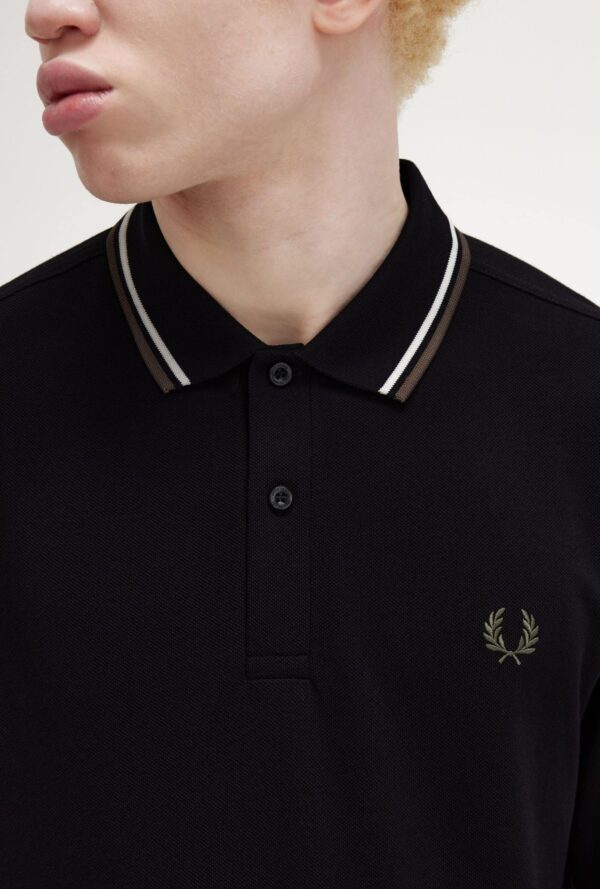 Fred Perry Piqué Tipped Shirt  Ανδρική Μπλούζα Πόλο M3636 - Image 4