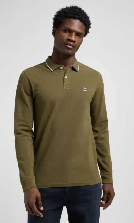 LEE Pique Ανδρική Μακρυμάνικη Μπλούζα Polo 112370566