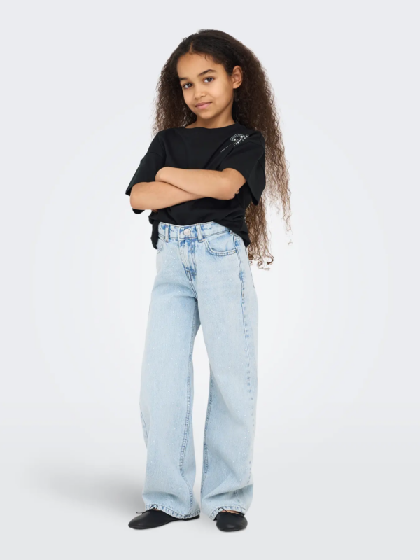 ONLY kids Κοντομάνικη Μπλούζα Με Στρας 15342475 - Image 3