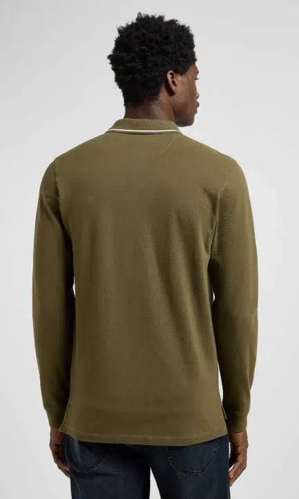 LEE Pique Ανδρική Μακρυμάνικη Μπλούζα Polo 112370566