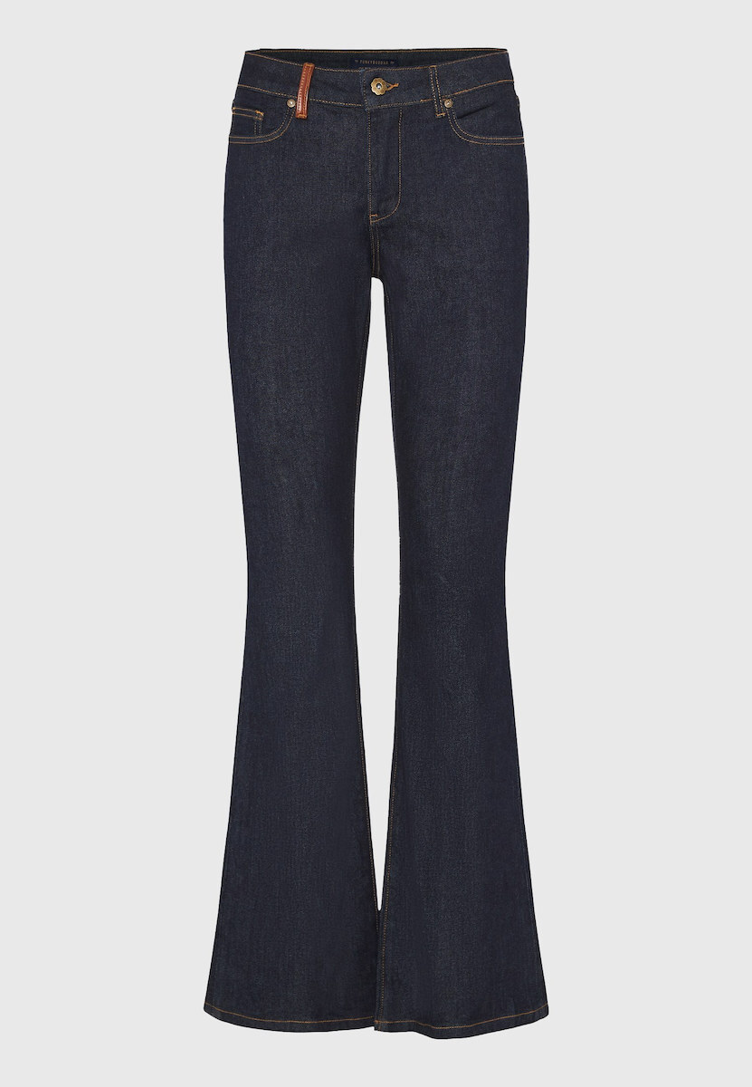 FUNKY BUDDHA Ψηλόμεσο Γυναικείο Jean Παντελόνι Καμπάνα FBL012-173-02 - Image 2