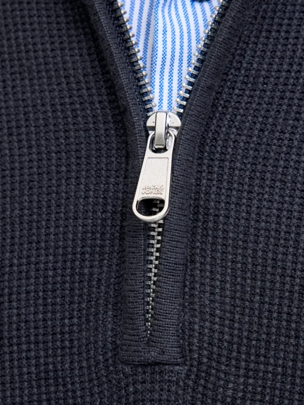 JACK & JONES Ανδρικό Πλεκτό Πουλόβερ 12284355 Half Zip - Image 3