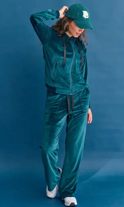 Funky Buddha Γυναικείο Αθλητικό Βελουτέ σετ FBL012-100-06