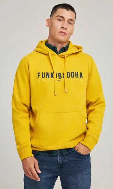 Funky Buddha Ανδρικό Φούτερ με Κουκούλα FBM012-072-06