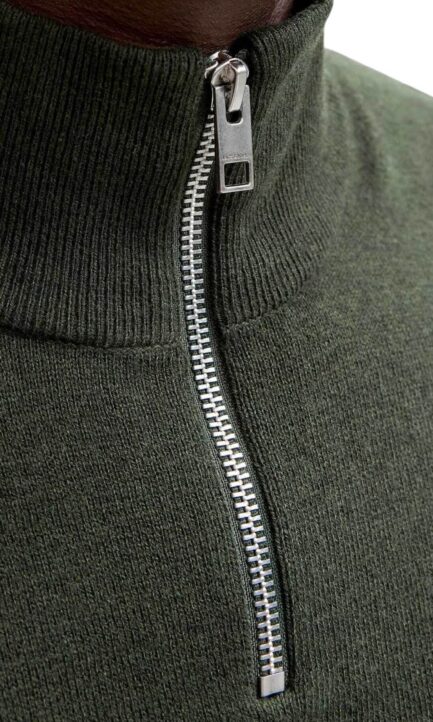 JACK & JONES Ανδρικό Πλεκτό Πουλόβερ JJEEMIL 12189339 Half Zip