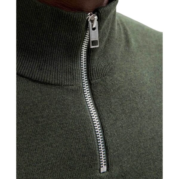 JACK & JONES Ανδρικό Πλεκτό Πουλόβερ JJEEMIL 12189339 Half Zip - Image 2