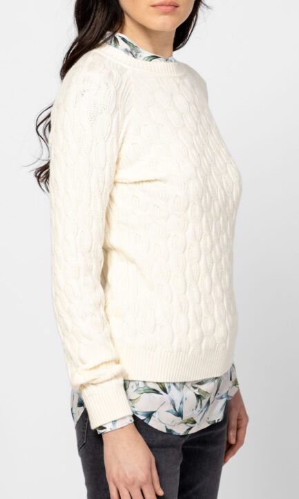 HEAVY TOOLS Γυναικείο Πλεκτό Πουλόβερ Hava T53025W2501 Εκρού