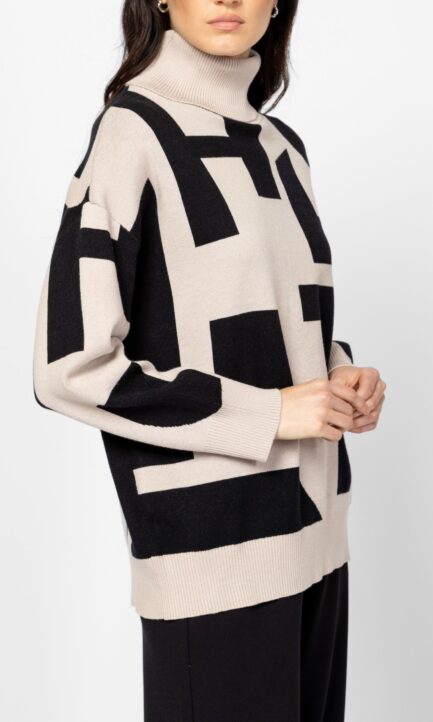 HEAVY TOOLS Γυναικείο Πλεκτό Πουλόβερ Hallare Letters T53032W2501