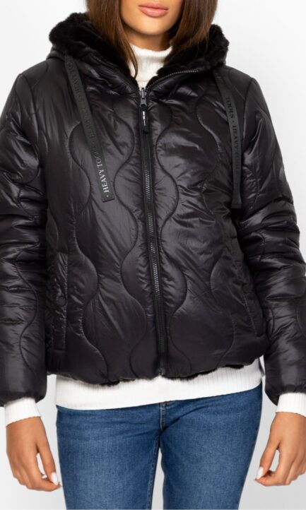 HEAVY TOOLS Γυναικεία Γούνα - Μπουφάν Διπλής Όψεως DELICIA T02023W2503