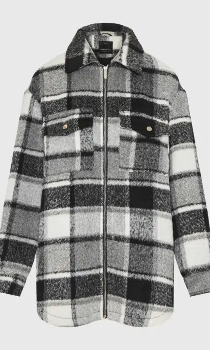 Funky Buddha Γυναικεία Καρό Ζακέτα Πανωφόρι FBL012-126-01