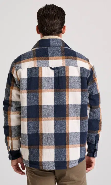 Funky Buddha Ανδρικό Relaxed Fit Overshirt Καρό Μπουφάν  FBM010-070-01