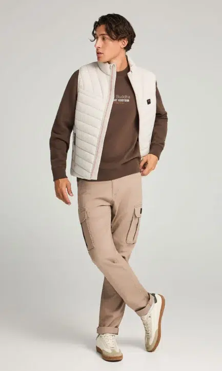 Funky Buddha Ανδρικό Αμάνικο Μπουφάν FBM012-001-01