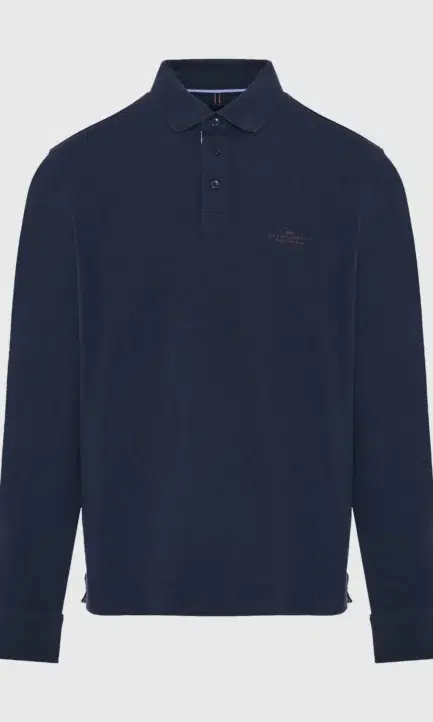 Funky Buddha Ανδρική Polo Μακρυμάνικη Μπλούζα FBM012-001-11