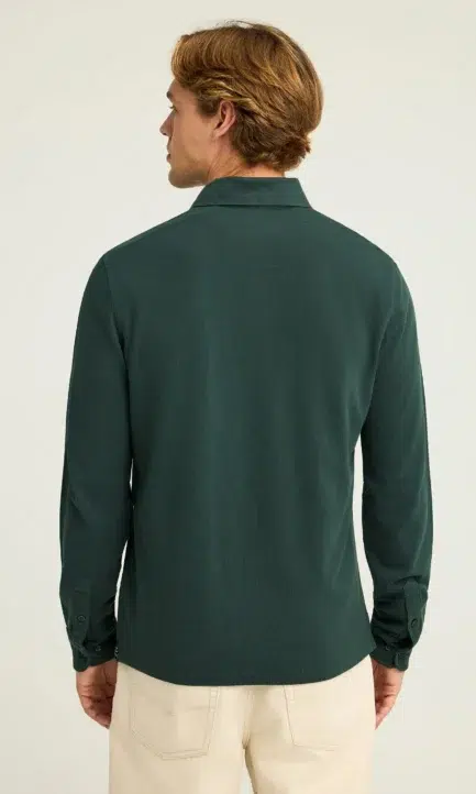 Funky Buddha Ανδρική Polo Μακρυμάνικη Μπλούζα FBM012-001-11