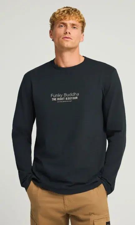 FUNKY BUDDHA Ανδρική Μπλούζα Mακρυμάνικη FBM012-003-07