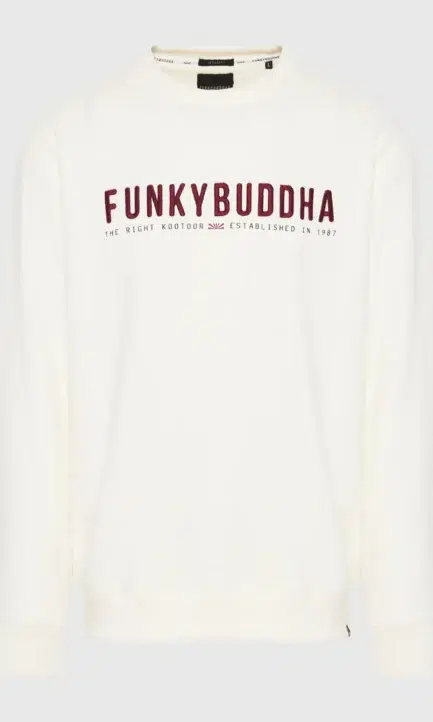 Funky Buddha Ανδρικό Φούτερ με Λαιμόκοψη FBM012-004-06