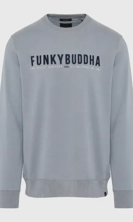 Funky Buddha Ανδρικό Φούτερ με Λαιμόκοψη FBM012-004-06