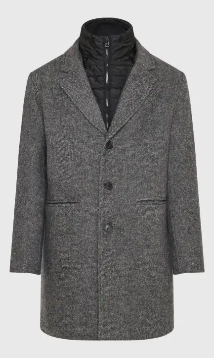 Funky Buddha Ανδρικό Παλτό με Εσωτερική Επένδυση FBM012-076-01