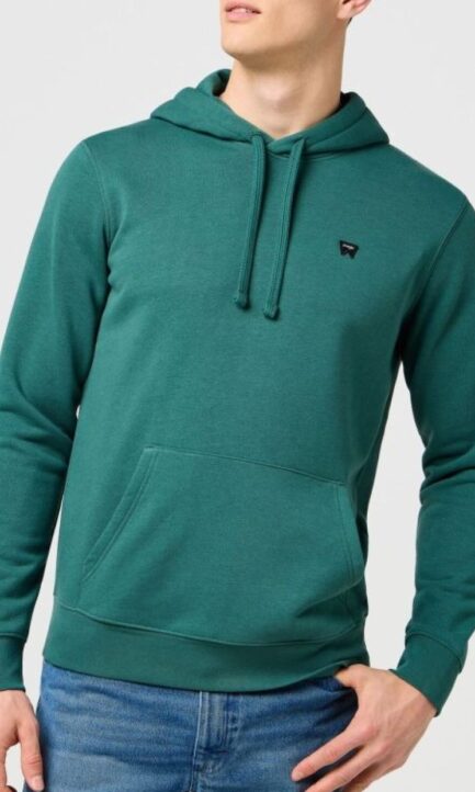 Wrangler Sign Off Hoodie Bistro Green Ανδρικό Φούτερ 112371458