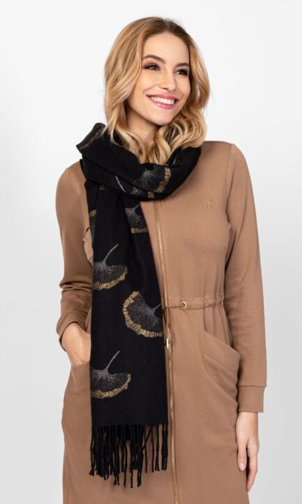 Heavy Tools Paulita Black Γυναικείο Κασκόλ Α10009