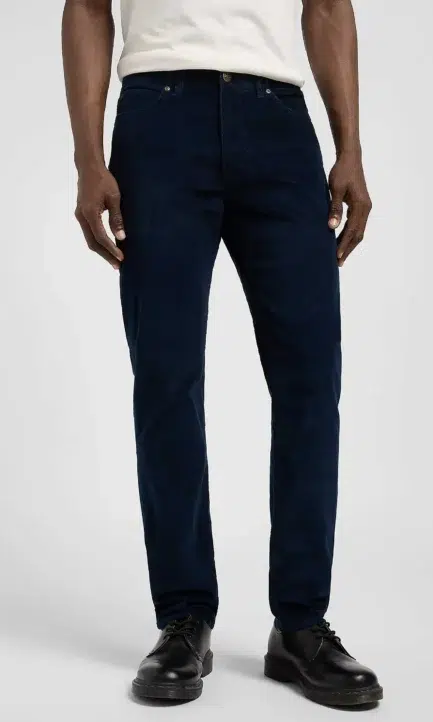 LEE Ανδρικό Κοτλέ Παντελόνι Slim Fit MVP Rivet Navy 112370602