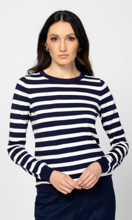 HEAVY TOOLS Γυναικείο Πουλόβερ Ριγέ Navy T53027W2503