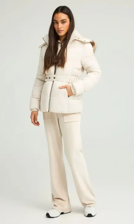 Funky Buddha Καπιτονέ puffer μπουφάν με κουκούλα FBL012-100-01