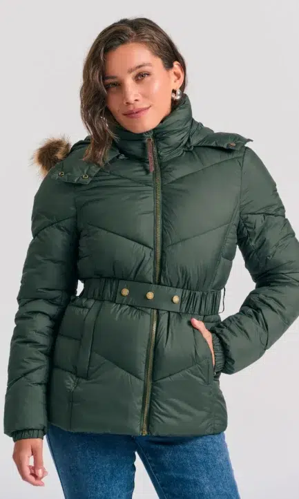 Funky Buddha Καπιτονέ puffer μπουφάν με κουκούλα FBL012-100-01