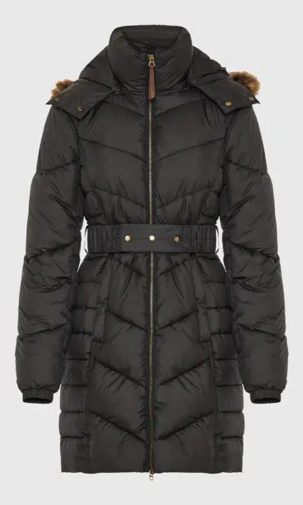 Funky Buddha Γυναικείο Καπιτονέ μακρύ puffer μπουφάν με κουκούλα FBL012-101-01