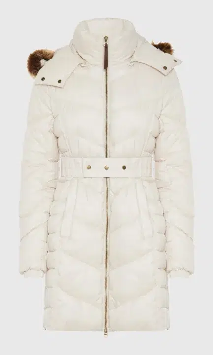 Funky Buddha Γυναικείο Καπιτονέ μακρύ puffer μπουφάν με κουκούλα FBL012-101-01