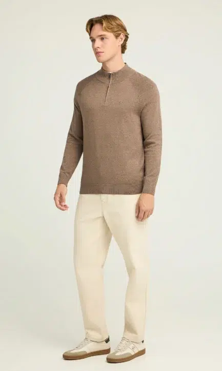 Funky Buddha Ανδρικό Ηalf-Ζip Πλεκτό Πουλόβερ FBM012-003-09