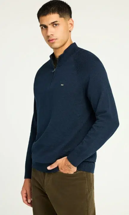 Funky Buddha Ανδρικό Half-Zip Πλεκτό Πουλόβερ FBM012-003-09