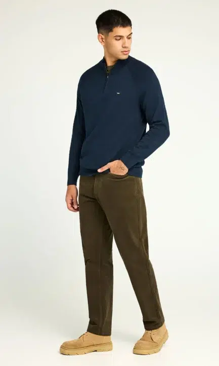 Funky Buddha Ανδρικό Half-Zip Πλεκτό Πουλόβερ FBM012-003-09