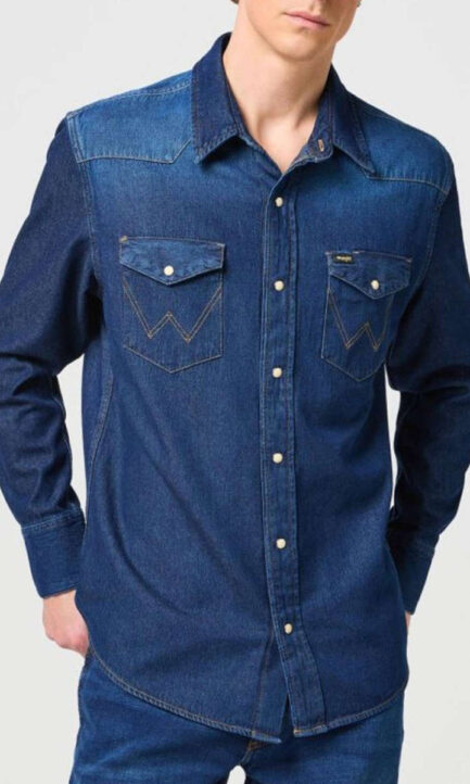 Wrangler 27MW Dark Stone Ανδρικό Πουκάμισο 112341088