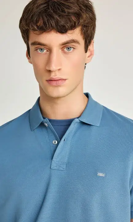 Funky Buddha Aνδρική μπλούζα πόλο από βαμβάκι FBM013-001-11