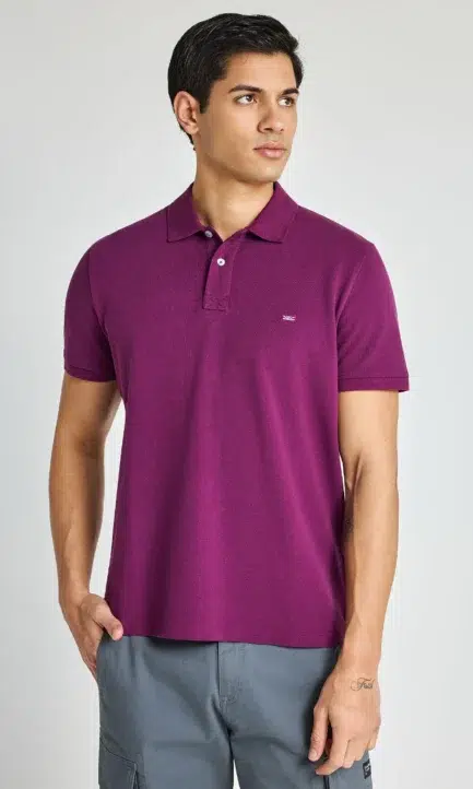 Funky Buddha Aνδρική μπλούζα πόλο από βαμβάκι FBM013-001-11