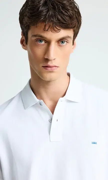 Funky Buddha Aνδρική μπλούζα πόλο από βαμβάκι FBM013-001-11